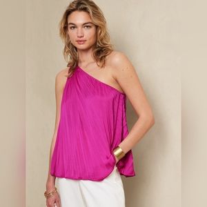 💜Banana republic Pink off shoulder blouse💜